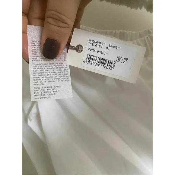 New Eleventy Off The Shoulder White Top Size 2 - Picture 6 of 6